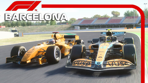 F1 2022 (MCL36) vs F1 2005 (MP4-20) | Barcelona Circuit | Assetto Corsa Reshade