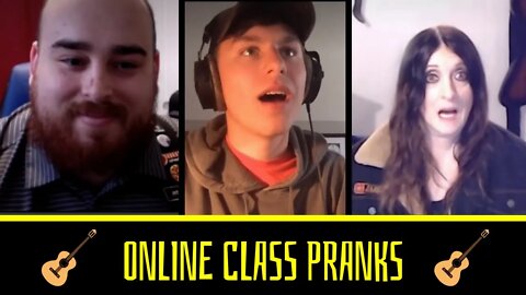 ONLINE GUITAR CLASS PRANKS - PEOPLE REACTIONS