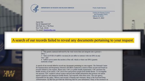 CDC unable to even supply one document in support of their claimed COVID-19 mRNA vaccine 'facts'