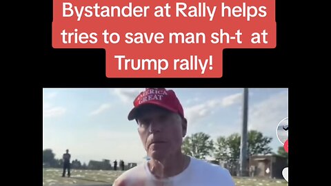 Bystander Who Did First Aid ⛑️/ CPR To Trump Rally Victim