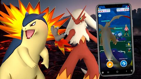 TROLLEI Geral na Ultra Liga com um Time de TRIPLO FOGO: Charizard, Typhlosion e Blaziken