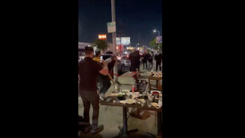 SHOCKING Footage From California - Thugs Attack Jewish People in Streets