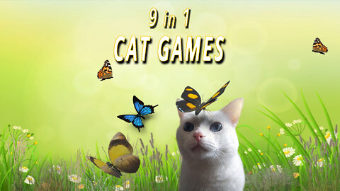 CAT GAMES: 9 in 1 with Natural Sounds!