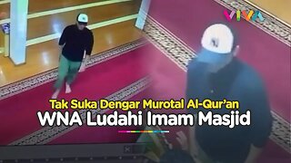 DITANGKAP! Bule Ludahi Imam Masjid Gegara Risih Dengar Suara Murotal Al-Qur'an