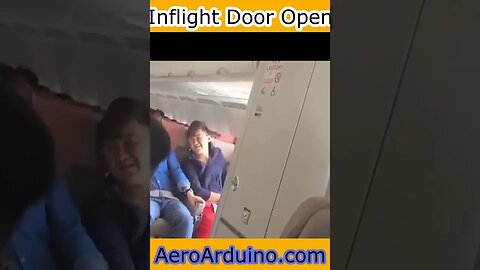 Watch Panic Inflight Emergency Door Opened #Aviation #Flying #AeroArduino