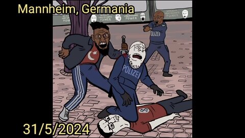 NWO, GERMANIA: Mannheim 31/5/2024, poliziotto pugnalato da islamista