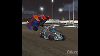 🏁 Insane iRacing Dirt Big Block Modified Crash at Knoxville Raceway! 🏁💥😱