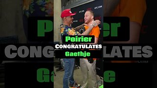 Gaethje Head Kick KO of Poirier 👀 at UFC 291 - Poirier Congratulates Gaethje Post-Fight #shorts