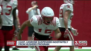 Two Huskers suspended