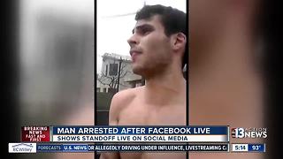 Man posts Facebook Live video during arrest for bomb threat