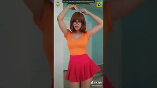 Best Velma Cosplay Costume - 1000 Likes Contest 👍🧡👻 #shorts