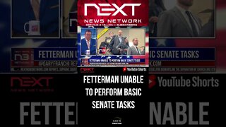 Fetterman Unable To Perform Basic Senate Tasks #shorts