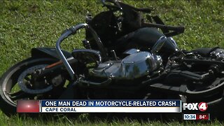 Motorcyclist dies in crash in Cape Coral