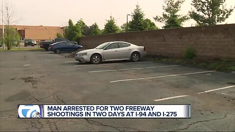 Man arrested for 2 freeway shootings in 2 days at I-94 and I-275