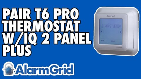 Pairing the Honeywell T6 Pro Thermostat with a Qolsys IQ Panel 2 Plus