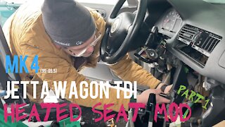 Donuts Ep: 4 - MK4 VW Jetta TDI Heated Seat Mod Pt. 1 (Field trip)