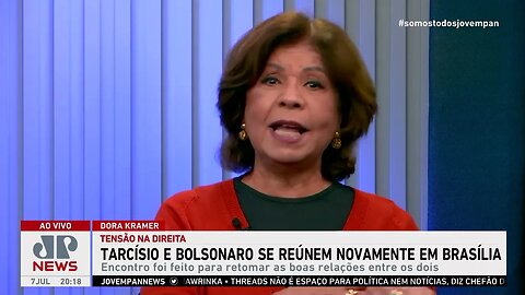 Tarcísio de Freitas e Jair Bolsonaro se reúnem a portas fechadas em Brasília; Dora Kramer comenta