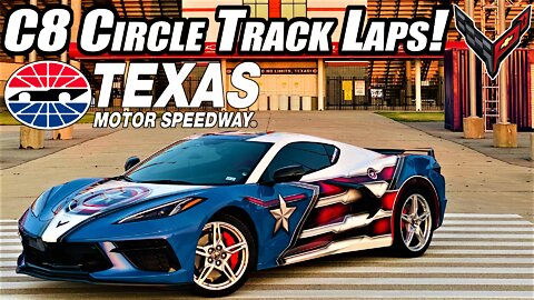 Doing Laps in my C8 Corvette around Texas Motor Speedway! *C8 Track Fun*