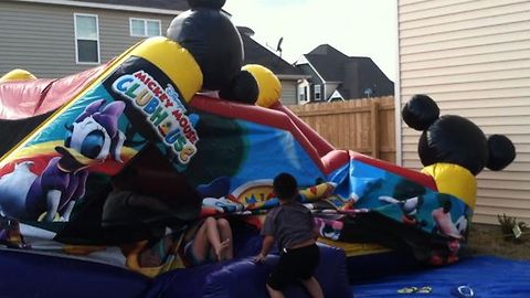 Bounce House Goes Down