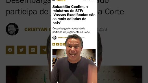 Desembargador Sebastião Coelho lavou a alma dos brasileiros hoje #shortsvideo