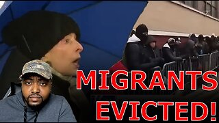 New York City Illegal Immigrants FIGHT Over SHELTER As They PROTEST Over Being EVICTED OUT To Street