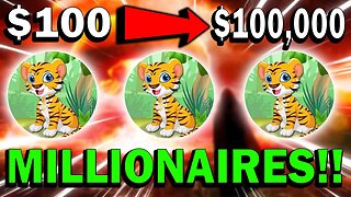 TURNING $100 TO $100,000 WITH BNB TIGER!! BNB TIGER INU WILL MAKE MILLIONAIRES!!