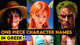 One Piece Character Names In Greek