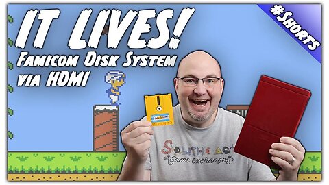 Repaired Famicom Disk System Works on HDMI Modded NES #Shorts