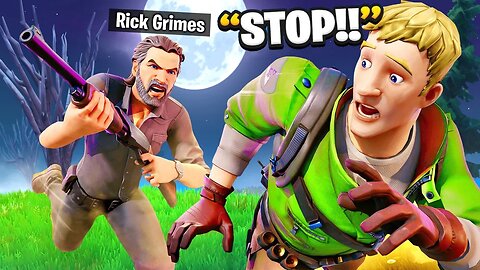 I Pretended To Be BOSS Rick Grimes.. (Fortnite)