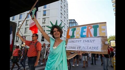 The French are Fighting Back -- Protests in France Against 'COVID Health Pass'
