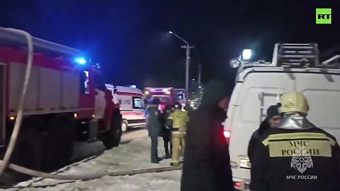 Deadly Blaze Engulfs House For Elderly In RussiaAt least 22 people have died in the Siberian city
