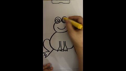 Satisfying drawing of frog