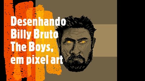 Desenhando Billy Bruto The Boys em Pixelart