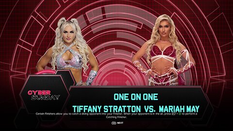 WWE 2k24 Tiffany Stratton vs Mariah May