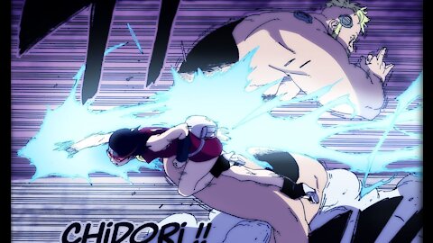 Boruto Episode 207.. Vanishing Rasengan and Chidori combination