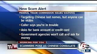 Federal Trade Commission warns of new scam from 'Chinese Consulate'