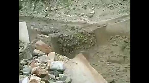 Stone flood never seen before
