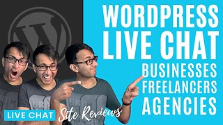 Thursday 20th July - Live Chat - Ask Me Anything, Q&A, Site Reviews with Web Squadron #Wordpress