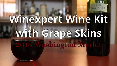 Winexpert Wine Kit with Grape Skins: 2018 Washington Merlot