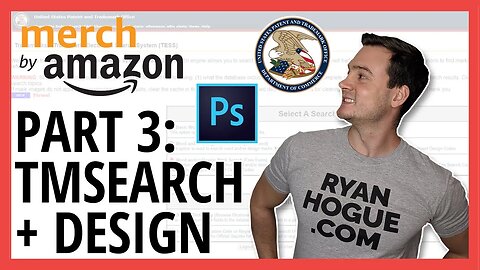 (Part 3) Amazon Merch Trademark Check + Quick & Easy Photoshop Design Method That Sells