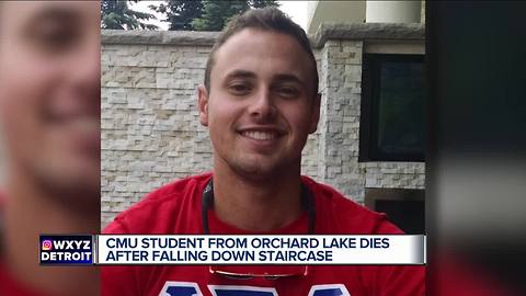 Central Michigan student dies after falling down stairs