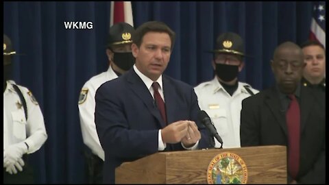 Florida Gov. Ron DeSantis makes immigration announcement in Titusville