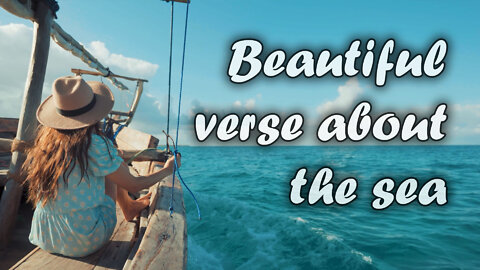 Beautiful verse about the sea