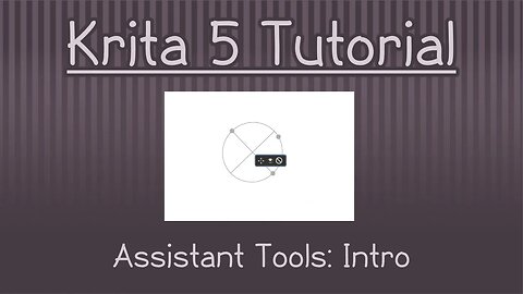 Krita 5.1 Tutorial: Assisant Tools Intro