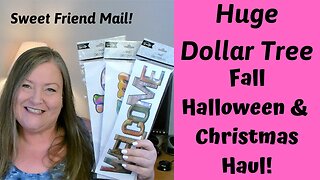 Huge Dollar Tree Haul ~ New Fall, Halloween, Christmas & Craft Supplies ~ Weekly Dollar Tree Haul