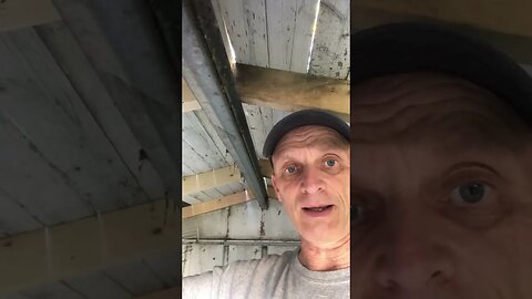Repairing a collapsed Roof on an old Steel-Shed