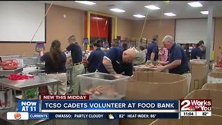TCSO Cadets volunteer at food bank