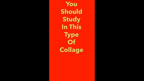 You Should Study In This Type Of College 😜