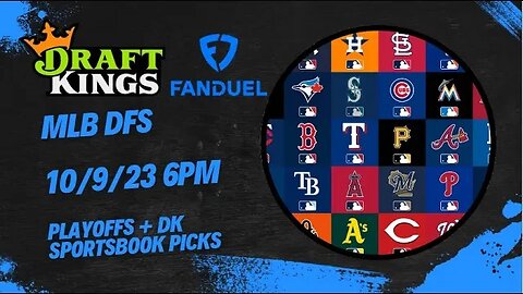 Dreams Top Picks MLB DFS Today 10/9/23 Daily Fantasy Sports Strategy DraftKings Fanduel Sportsbook!