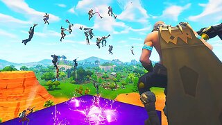 100 players land on the cube in fortnite.. 😱